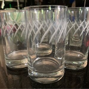 Set of 4 glasses 4”